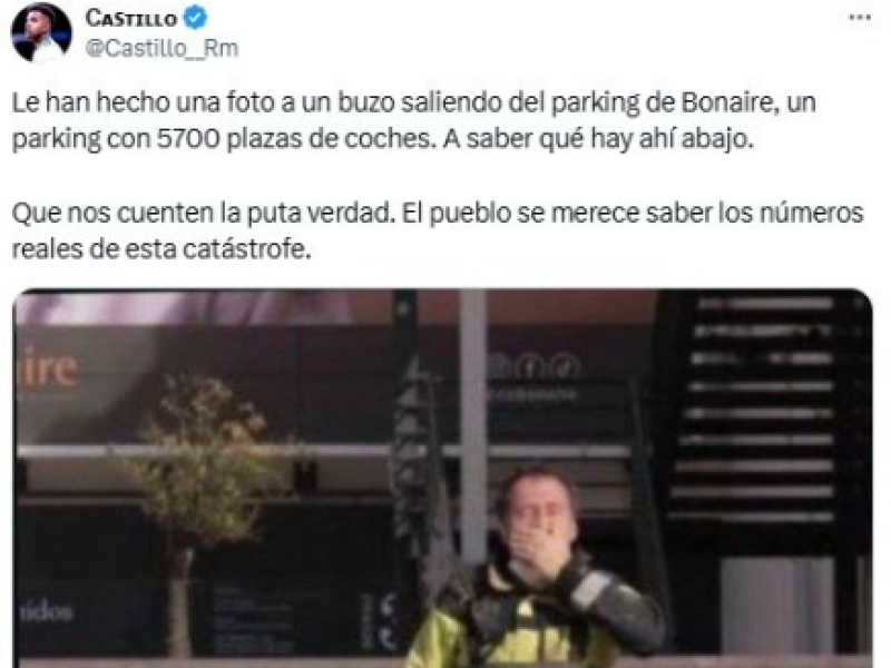 Captura de pantalla de tweet sobre Bonaire