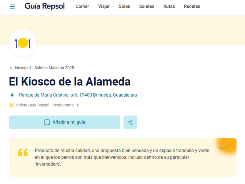 Referencia en Guía Repsol
