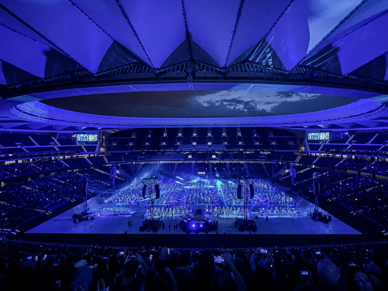 Imagen de un concierto en el Metropolitano.