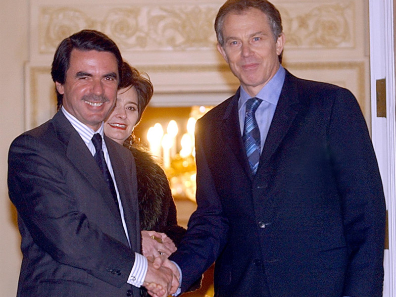 Aznar y Tony Blair