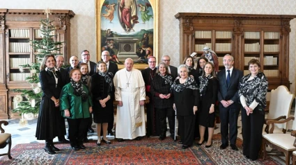 Teruel, presente en la audiencia entre el Papa Francisco y Manos Unidas