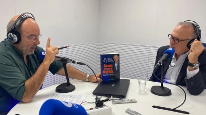 Pedro Piqueras, junto a Ángel Expósito en La Linterna