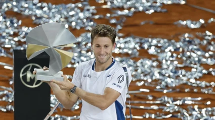 Casper Ruud, con el título del Mutua Madrid Open